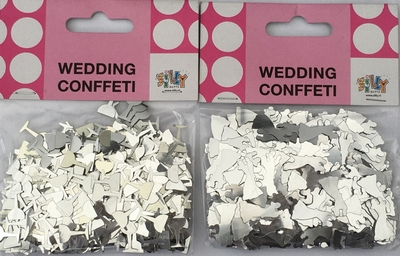 Zilver Metallic Confetti (2 zakjes)