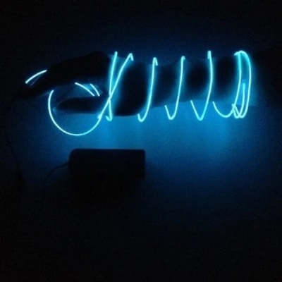 EL Draad Blauw 2 meter