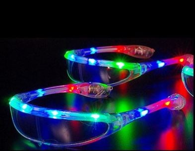 LED Ski bril Multicolour