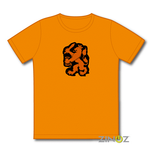 Led T-Shirt Oranje Leeuw