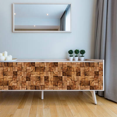 Wall Mural - Square Timber