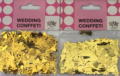 Gouden Metallic Confetti (2 zakjes)