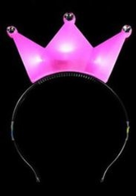 Led Diadeem Kroontje Roze