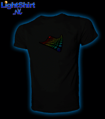 Led T-Shirt Colorwave - XL/XXL/XXXL