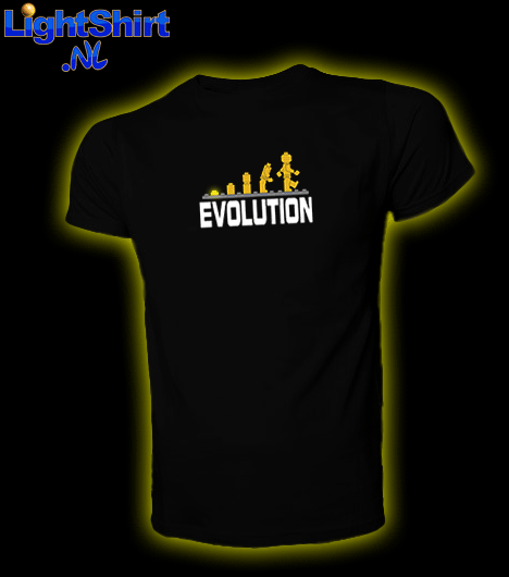 Led T-Shirt Evolution met €10,- korting