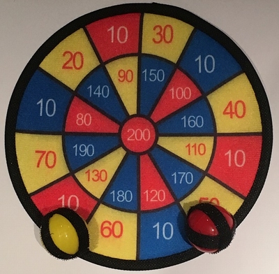 Dartbord Klittenband nu met €1,- korting