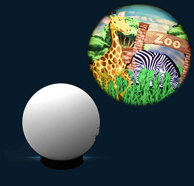 Aura led projector met effectwiel Dierentuin