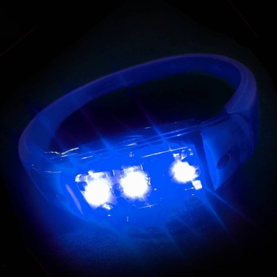 Led armband Blauw (reageert op geluid)