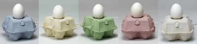 Ei Lamp Houder Eierdoosje + Ei Lamp Wit