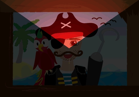 Flash T-Shirt Piraat - 104/116/128