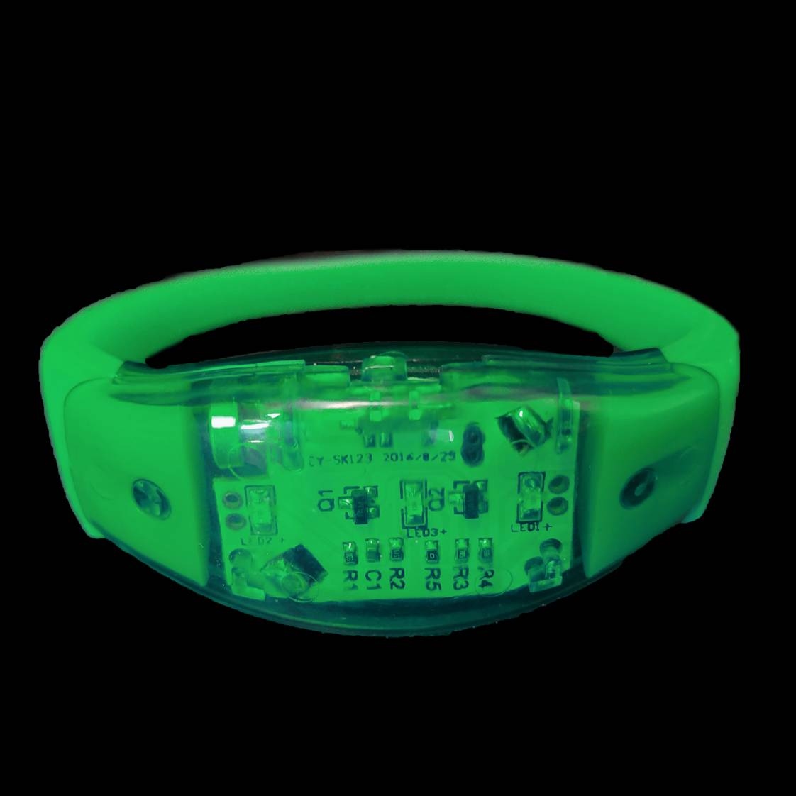 Led armband Groen (reageert op geluid)