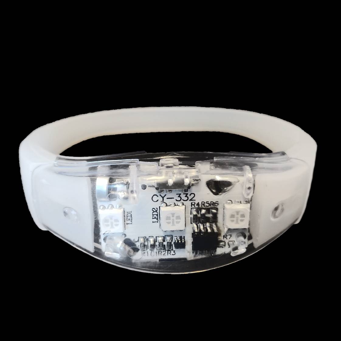 Led armband Wit (reageert op geluid)