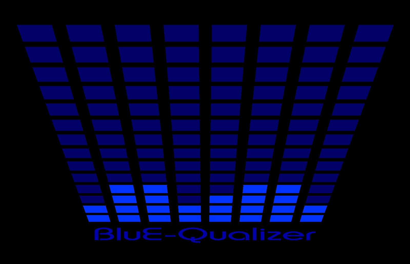 Led T-Shirt Equalizer Blauw in de maat XXXL