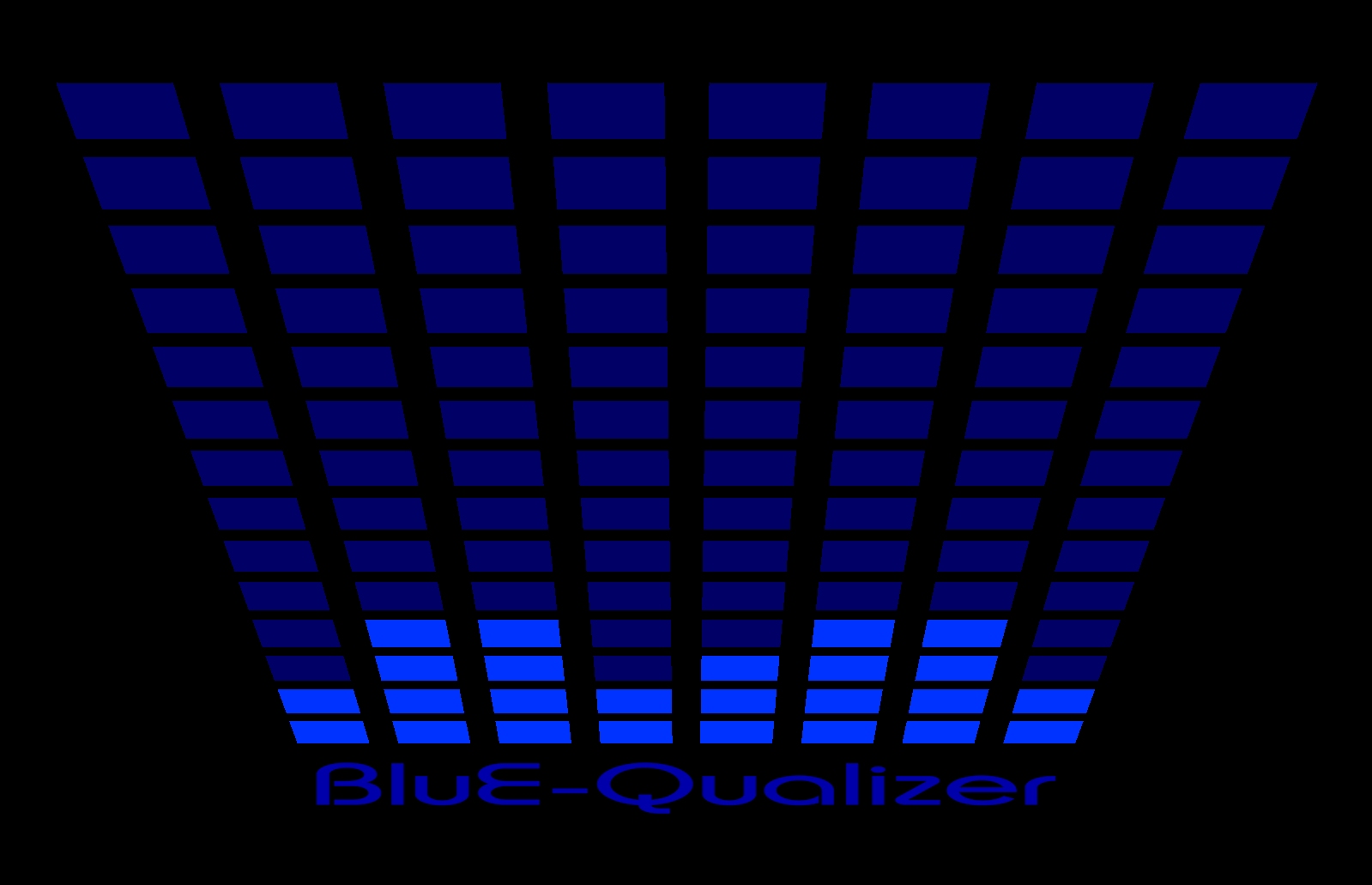 Led T-Shirt Equalizer Blauw in de maat XXXL