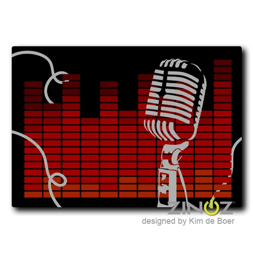 Led T-Shirt Sing it Back Rood - XXS/XS/S/M