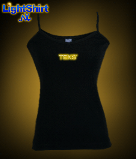 Scrolling Led Shirt Zwarte Top