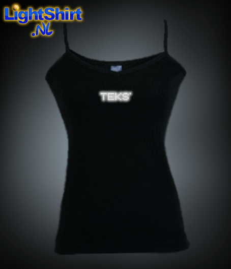 Scrolling Led Shirt Zwarte Top