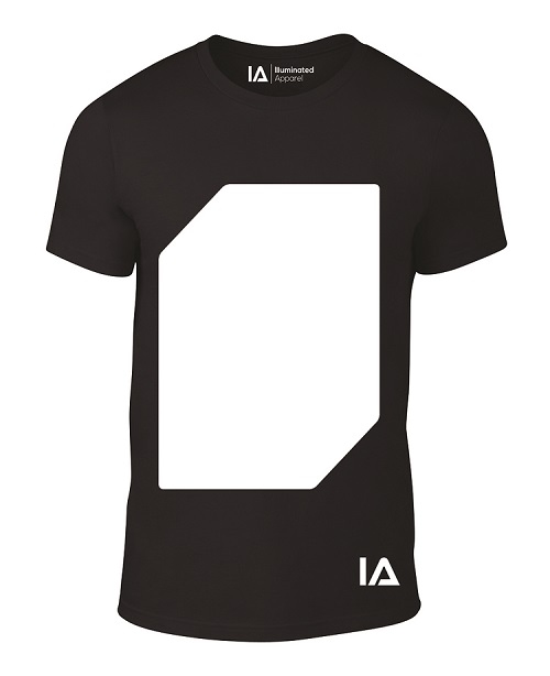 Zwart Shirt met Groene Glow in de maat XL