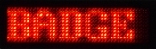 Rode LED Badge 48 x 12 ledjes
