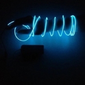 EL Draad Blauw 2 meter