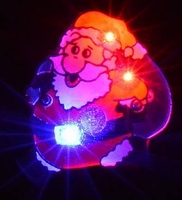 Kerst Broche met licht - Rennende kerstman