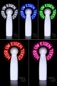 Ventilator met eigen LED Tekst – Gratis geprogrammerd met uw eigen tekst