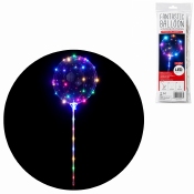 Ballon met stok LED op batterij 30 cm