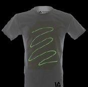 Wit Shirt met Groene Glow in de maat XXL