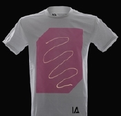 Wit Shirt met Roze Glow in de maat M