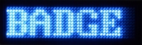 Blauwe LED Badge 44 x 11 ledjes