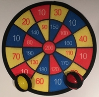 Dartbord Klittenband nu met €1,- korting