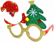 Kerst Bril met Kerstman en Kerstboom