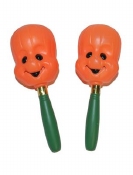Maracas/Sambaballen pompoen 20 cm (2 Stuks)