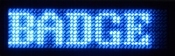 Blauwe LED Badge 44 x 11 ledjes met Bluetooth