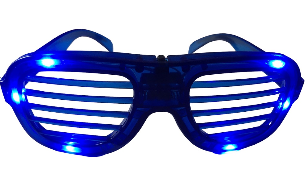 Led bril Blauw