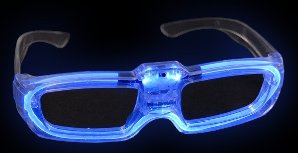 Led bril Blauw
