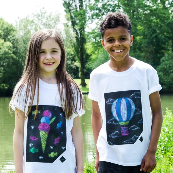 Krijtbord shirt voor kinderen