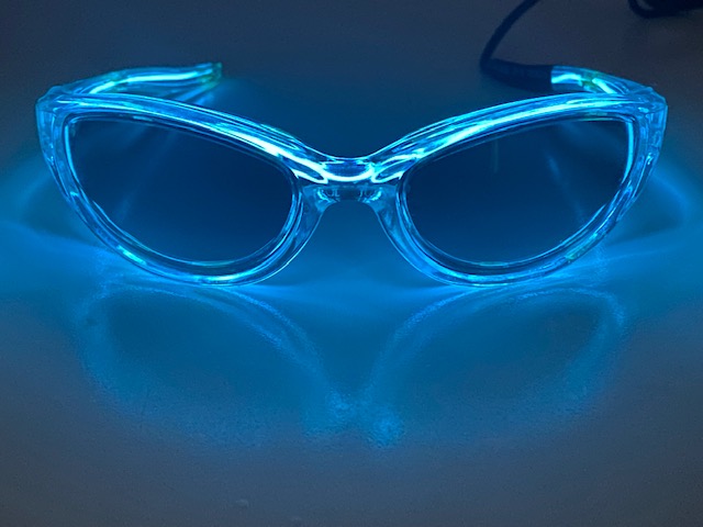 Neon Bril Blauw